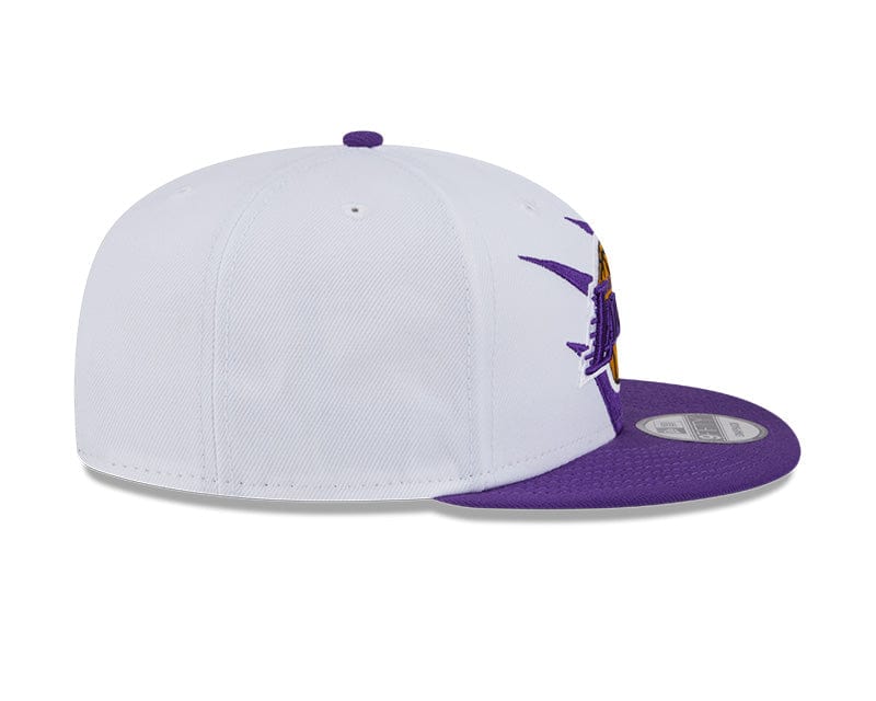 Adult Los Angeles Lakers New Era Purple NBA Jagged 9FIFTY Snapback Hat - Men's