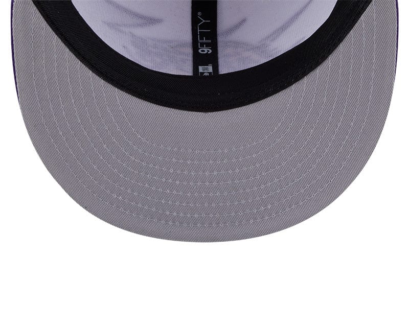 Adult Los Angeles Lakers New Era Purple NBA Jagged 9FIFTY Snapback Hat - Men's