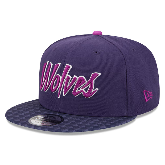 New Era Snapback Hat OSFM / Purple Adult Minnesota Timberwolves New Era Purple 2025-26 City Edition 9FIFTY Snapback Hat - Men's