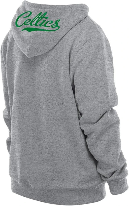 New Era Sweatshirts Adult Boston Celtics New Era Gray Big Logo Hooded Sweatshirt - Men's