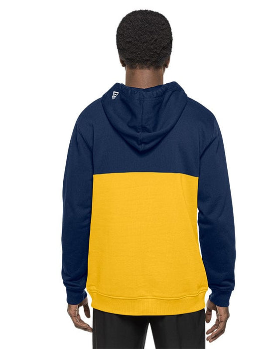 New Era Sweatshirts Adult Milwaukee Brewers New Era Navy/Gold Tri Color Embroidered Hooded Sweatshirt - Men's