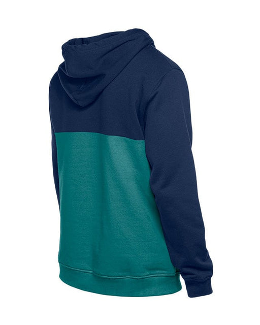 New Era Sweatshirts Adult Seattle Mariners New Era Navy/Teal Tri Color Embroidered Hooded Sweatshirt - Men's