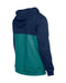 Adult Seattle Mariners New Era Navy/Teal Tri Color Embroidered Hooded Sweatshirt - Men's