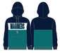 Adult Seattle Mariners New Era Navy/Teal Tri Color Embroidered Hooded Sweatshirt - Men's