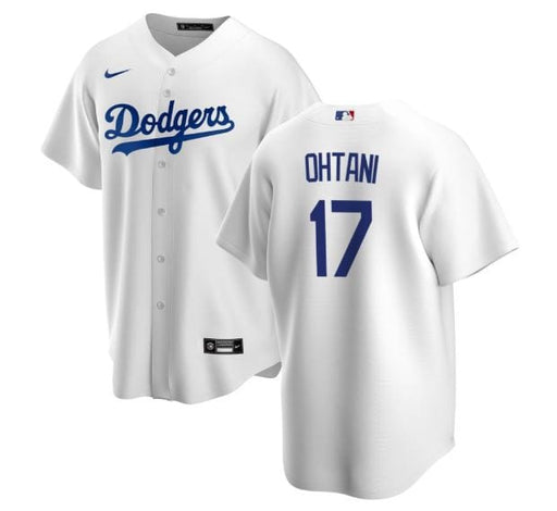 New Era Youth Jersey Youth Shohei Ohtani Los Angeles Dodgers Nike White Home Game Player Jersey