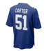 Adult Abdul Carter New York Giants Nike Blue Game Jersey - Men's