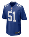 Adult Abdul Carter New York Giants Nike Blue Game Jersey - Men's