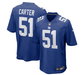 Adult Abdul Carter New York Giants Nike Blue Game Jersey - Men's