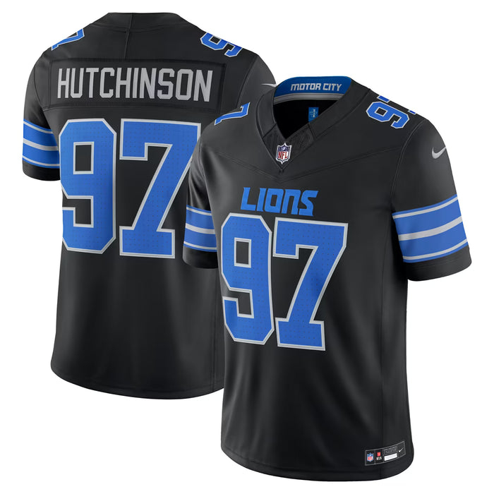 Nike Adult Jersey Adult Aidan Hutchinson Detroit Lions Nike Black Alternate Limited Stitched Jersey