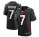 Adult Bijan Robinson Atlanta Falcons NFL Nike Black Game Jersey - Men's