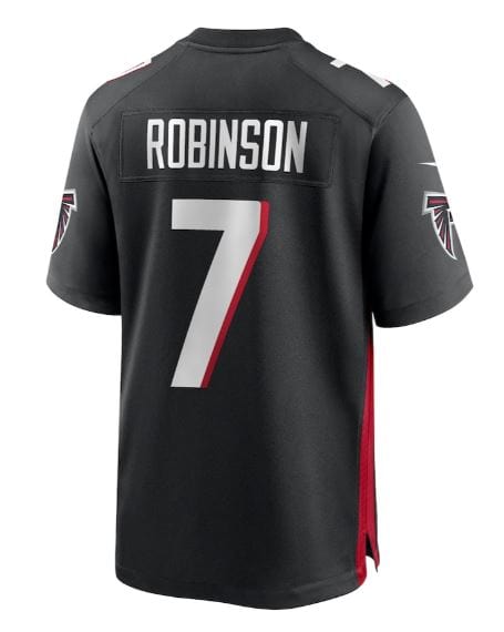 Adult Bijan Robinson Atlanta Falcons NFL Nike Black Game Jersey - Men's