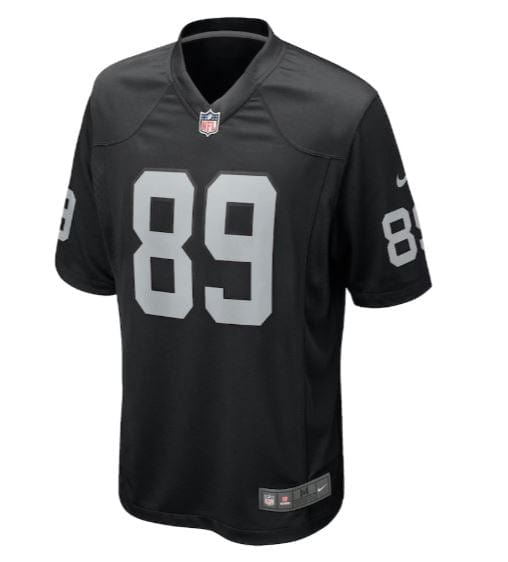 Adult Brock Bowers Las Vegas Raiders Nike Black Game Jersey - Men's