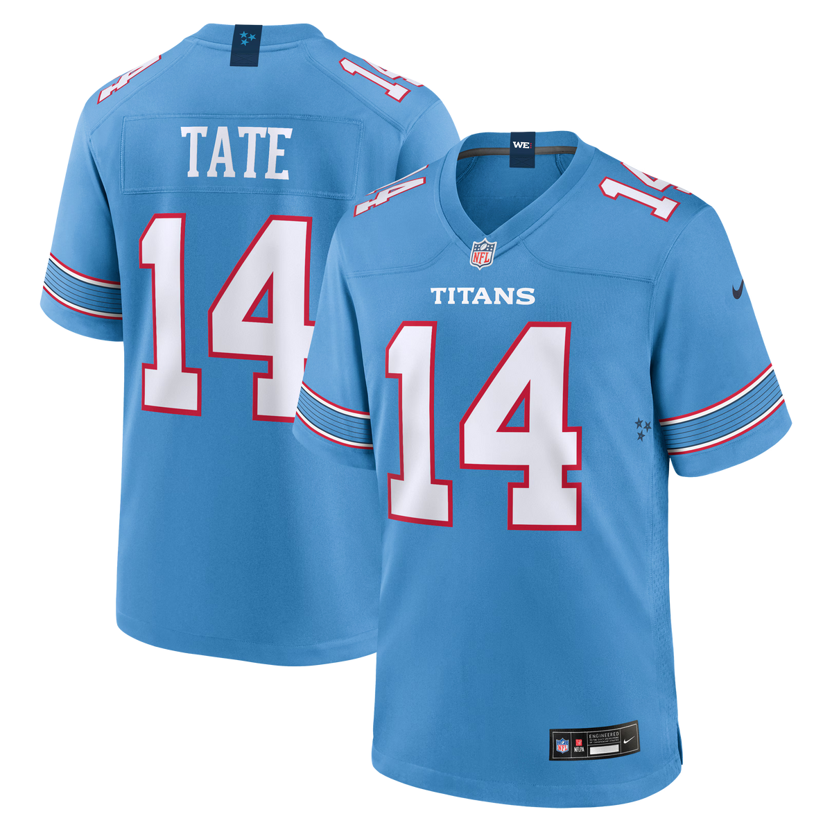 Adult Carnell Tate Tennessee Titans NFL Nike Navy Game Jersey - Men's