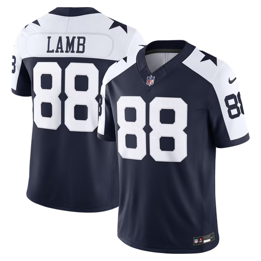 Nike Adult Jersey Adult CeeDee Lamb Dallas Cowboys Nike Navy Alternate Vapor F.U.S.E. Stitched Limited Jersey - Men's