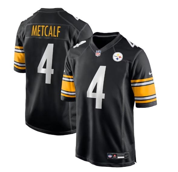 Adult DK Metcalf Pittsburgh Steelers Nike Black Game Jersey - Men's