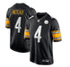 Adult DK Metcalf Pittsburgh Steelers Nike Black Game Jersey - Men's