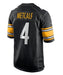 Adult DK Metcalf Pittsburgh Steelers Nike Black Game Jersey - Men's