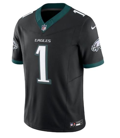 Nike Adult Jersey Adult Jalen Hurts Philadelphia Eagles Nike 2024 Black Vapor F.U.S.E. Limited Jersey - Men's