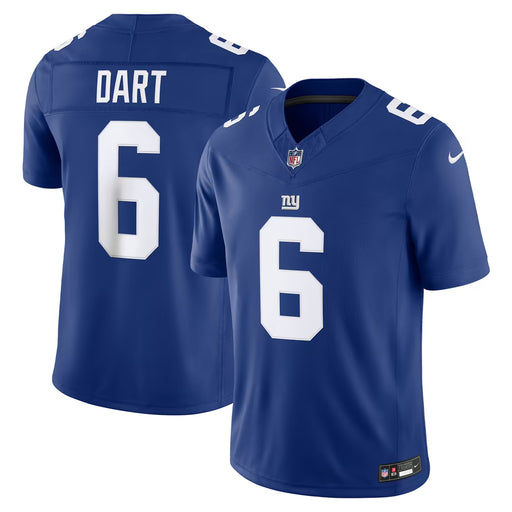 Nike Adult Jersey Adult Jaxson Dart New York Giants Nike Blue FUSE Limited Stitched Jersey - Men's