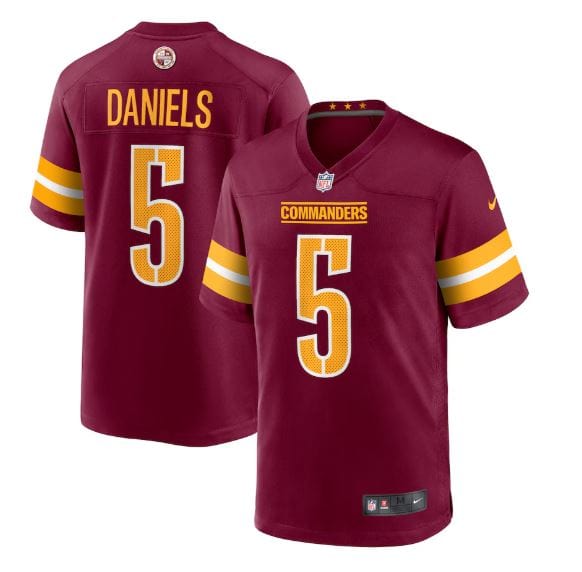 Adult Jayden Daniels Washington Commanders Nike Burgundy Game Jersey - Men's