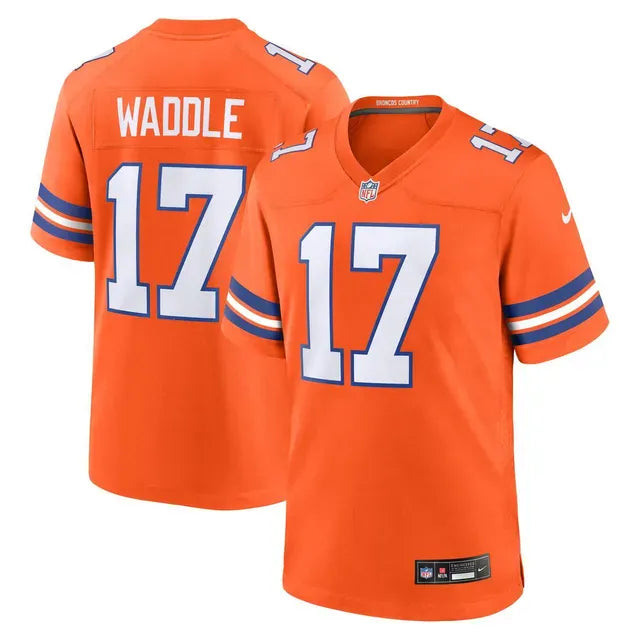Nike Adult Jersey Adult Jaylen Waddle Denver Broncos Nike Orange Game Jersey