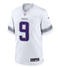 Adult JJ McCarthy Minnesota Vikings NFL Nike White Winter Warrior Game Jersey - Men's