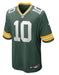 Adult Jordan Love Green Bay Packers Nike Green Game Jersey - Men's