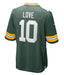 Adult Jordan Love Green Bay Packers Nike Green Game Jersey - Men's