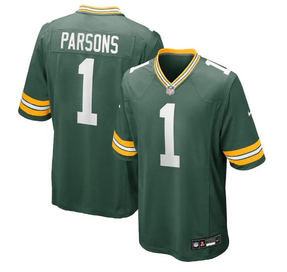 Adult Micah Parsons Green Bay Packers Nike Green Game Jersey - Men's