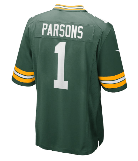 Adult Micah Parsons Green Bay Packers Nike Green Game Jersey - Men's