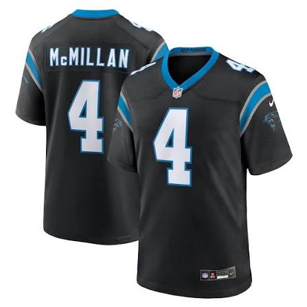 Nike Adult Jersey Adult Nike NFL Tetairoa McMillan Carolina Panthers Game Jersey-Men's