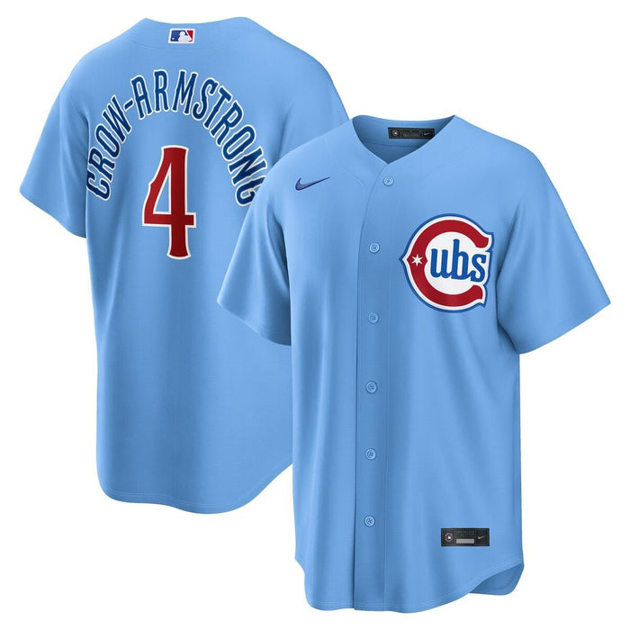 Nike Adult Jersey Adult Pete Crow-Armstrong Nike Light Blue Alternate 2 Replica Player Jersey - Men's