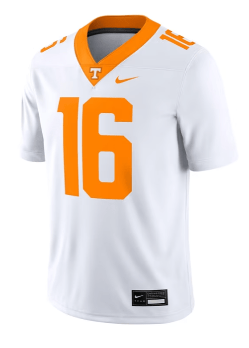Adult Peyton Manning Tennessee Volunteers Nike White Legacy Game Jersey - Men's