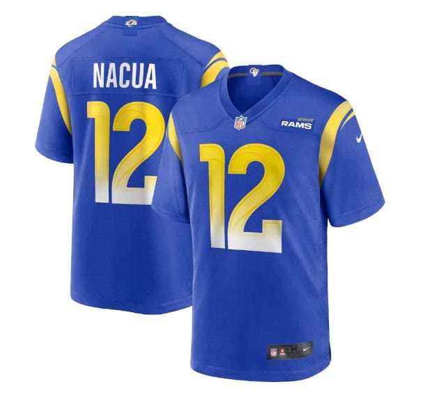 Adult Puka Nacua Los Angeles Rams Nike Blue Game Jersey - Men's