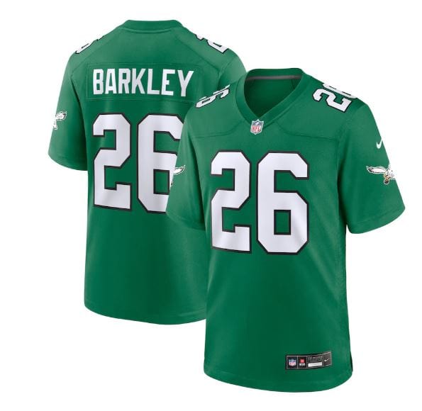 Adult Saquon Barkley Philadelphia Eagles NFL Nike Kelly Green Alternate Game Jersey - Men's