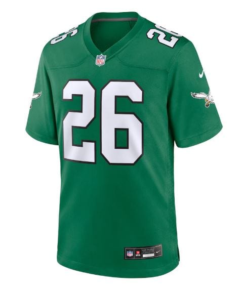 Adult Saquon Barkley Philadelphia Eagles NFL Nike Kelly Green Alternate Game Jersey - Men's