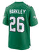 Adult Saquon Barkley Philadelphia Eagles NFL Nike Kelly Green Alternate Game Jersey - Men's