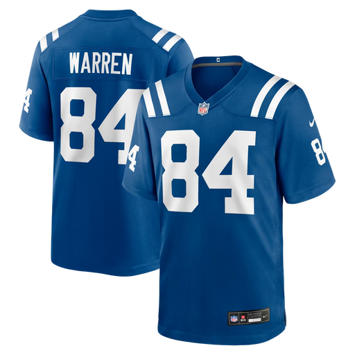 Nike Adult Jersey Adult Tyler Warren Indianapolis Colts Nike Blue Game Jersey