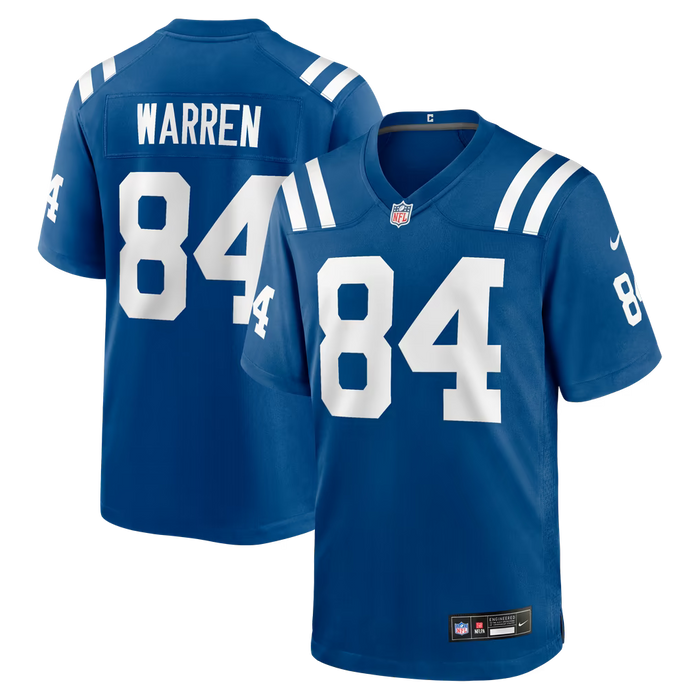 Nike Adult Jersey Adult Tyler Warren Indianapolis Colts Nike Blue Game Jersey