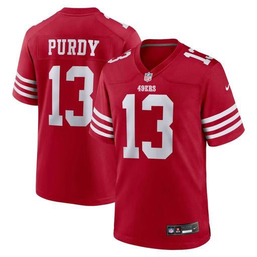 Nike Adult Jersey Brock Purdy San Francisco 49ers Nike Scarlet Game Player Jersey - Men's