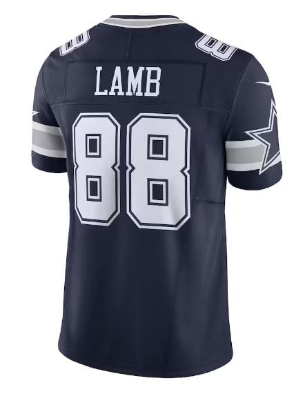 Men's Nike CeeDee Lamb Black Dallas Cowboys RFLCTV Limited Jersey