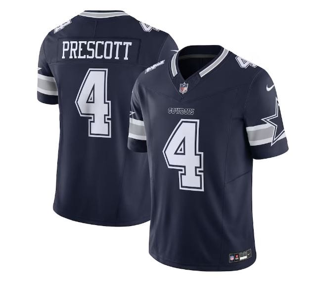 Adult Dak Prescott Dallas Cowboys Nike Navy Vapor Limited Jer