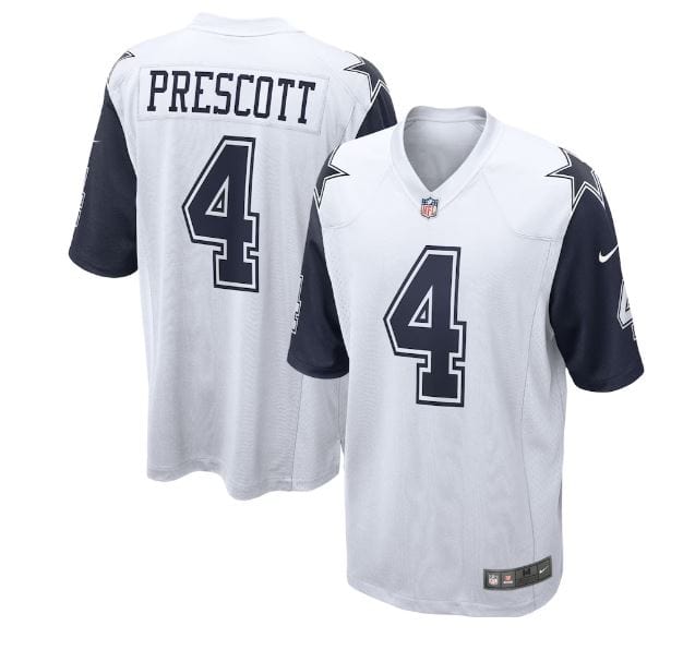 Dak Prescott Dallas Cowboys Nike White Alternate Game Jersey - Men's