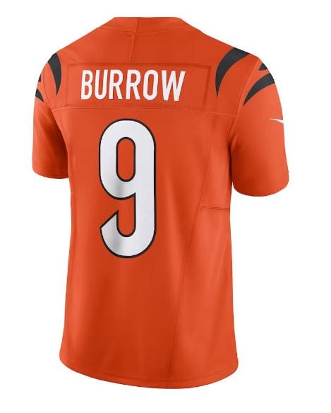 Joe Burrow Cincinnati Bengals Nike Orange Vapor F.U.S.E. Limited Jersey