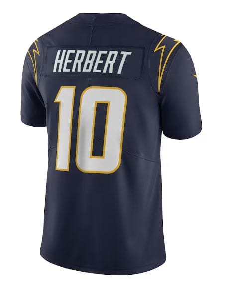 Justin Herbert Los Angeles Chargers Nike Navy Vapor Limited Stitched Jersey