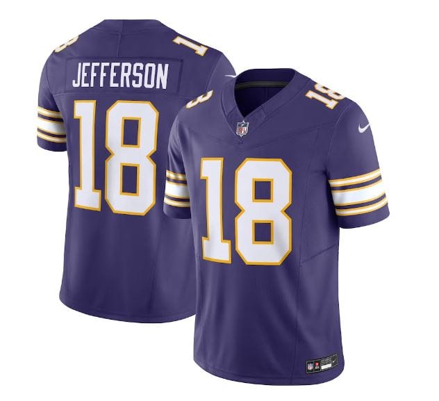 Justin Jefferson Minnesota Vikings Nike Reflective Black Jersey