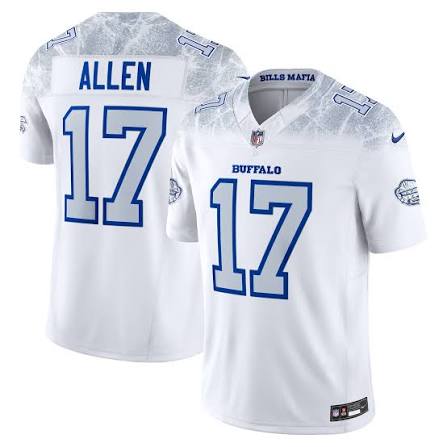 Nike Adult Jersey L / White Adult Josh Allen Buffalo Bills Nike White Rivalries Stitched Limited Jersey-Men's