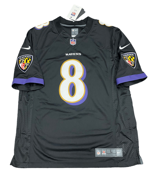 Nike Adult Jersey Lamar Jackson Baltimore Ravens Nike Black Vapor Limited Stitched Jersey - Men's