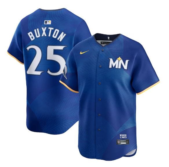Men's Byron Buxton Minnesota Twins Nike 2024 City Connect Blue Limited Player Jersey