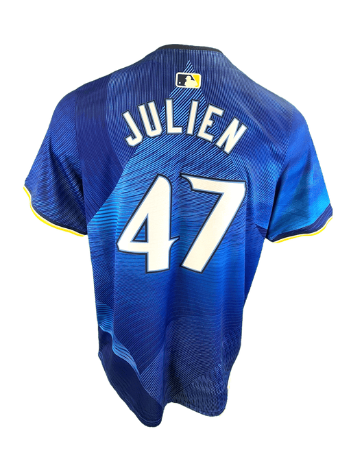 Nike Adult Jersey Men's Edouard Julien Minnesota Twins Nike 2024 City Connect Blue Limited Player Jersey